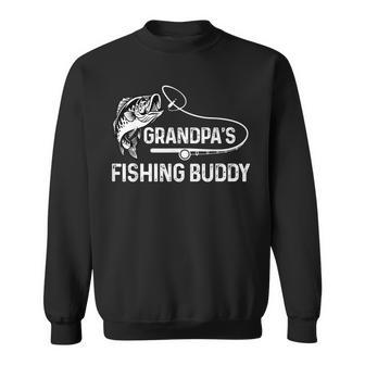 Grandpas Fishing Buddy Cool Father-Son Team Young Fisherman Sweatshirt | Mazezy AU