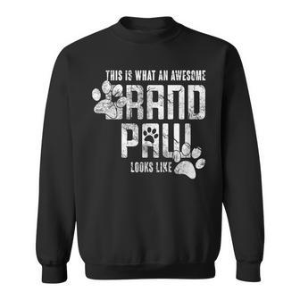 Grandpaw Grand Paw Dog For Grandpa Fathers Day Gift Sweatshirt | Mazezy