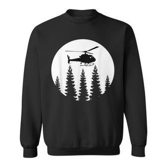 Great Helicopter Pilot Retro Gift Men Sweatshirt | Mazezy