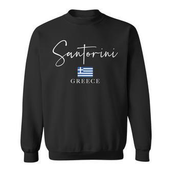 Greece Flag Vacation - Island Santorini Sweatshirt - Monsterry CA