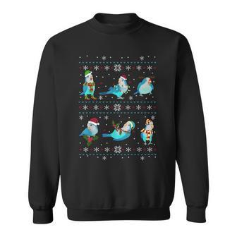 Green Quaker Ugly Christmas Sweater Parrot Owner Birb Sweatshirt | Mazezy CA