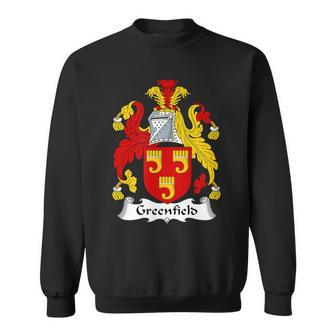 Greenfield Coat Of Arms Family Crest Sweatshirt | Mazezy DE