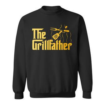 The Grillfather Bbq Grill & Smoker Barbecue Chef Sweatshirt - Thegiftio UK