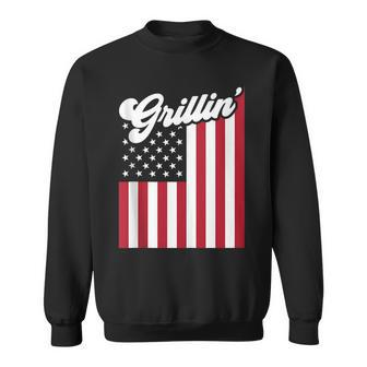 Grilling Memorial Day Bbq Summer Cookout American Flag Summer Funny Gifts Sweatshirt | Mazezy