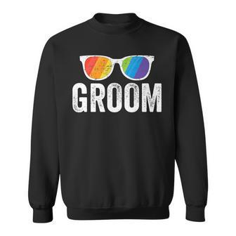 Groom Bachelor Party Lgbt Same Sex Gay Wedding Husband Sweatshirt | Mazezy