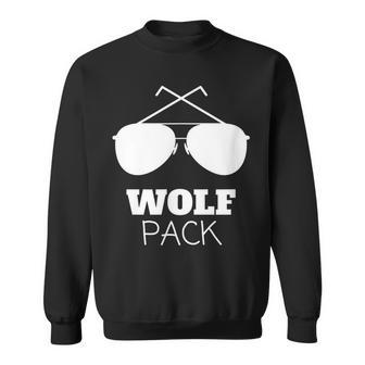Groomsmen Gifts Bachelor Team Wolf Pack Funny Grooms Gifts For Wolf Lovers Funny Gifts Sweatshirt | Mazezy