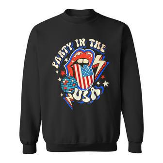 Groovy Disco Funny Party In The Us July 4Th Usa Patriotic  Sweatshirt