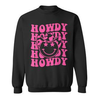 Groovy Howdy Rodeo Western Country Southern Cowgirl Rodeo Funny Gifts Sweatshirt | Mazezy