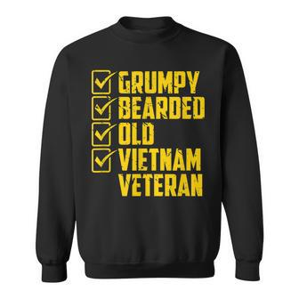 Grumpy Bearded Old Vietnam Veteran Sweatshirt | Mazezy