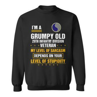 Grumpy Old 29Th Infantry Division Veteran Day Funny Xmas Sweatshirt | Mazezy