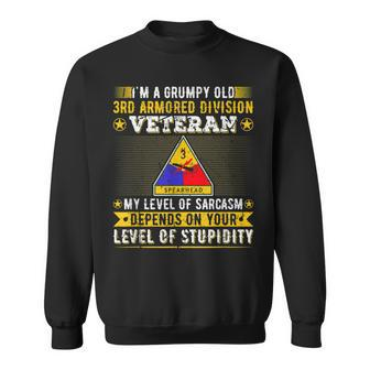 Grumpy Old 3Rd Armored Division Veteran Military Army Sweatshirt | Mazezy