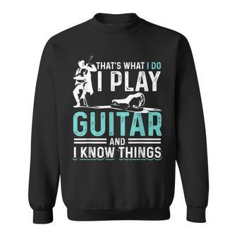 Guitar Player Never Underestimate An Old Man With A Guitar Old Man Funny Gifts Sweatshirt | Mazezy