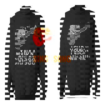 Guitar Sing A Song Corgi Sleeping Acoustic Guitarist Sweatshirt | Mazezy