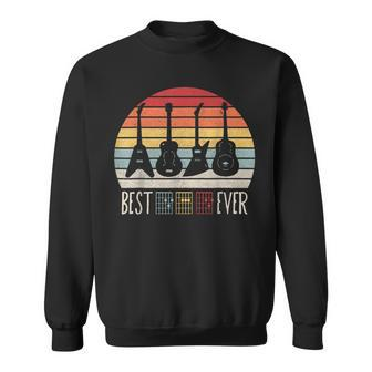 Guitarist Fathers Day Best Dad Ever D A D Chord Gifts Guitar Sweatshirt | Mazezy