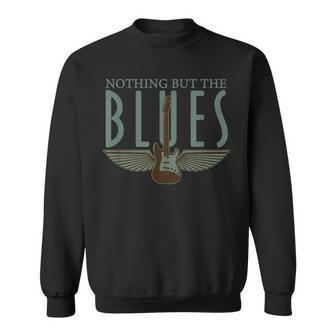 Guitarist Musician Blues Guitar Vintage Blues Music Lover Sweatshirt | Mazezy