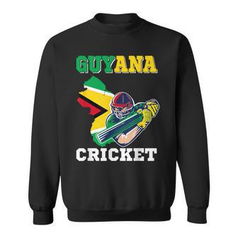 Guyana Cricket Player Flag Jersey Guyana Sports Sweatshirt - Monsterry UK