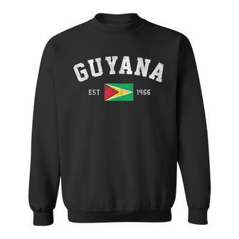 Guyana Est 1966 Guyanese Flag Independence Day Sweatshirt | Mazezy AU