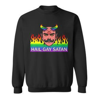 Hail Gay Satan Lgbt Pride Sweatshirt | Mazezy