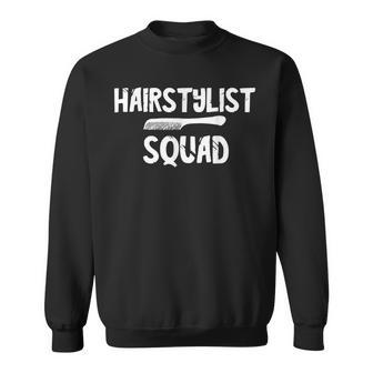 Hairstylist Squad Hairdresser Crew Hair Salon Barber Team Sweatshirt | Mazezy