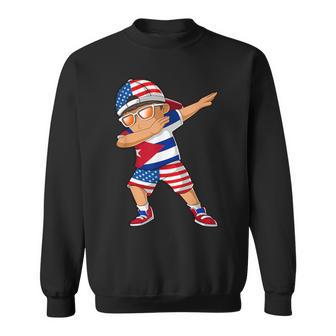 Half American Half Cuban Boy Kid Cuba Flag Patriotic Sweatshirt - Seseable