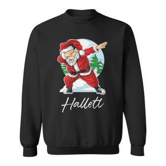 Hallett Name Gift Santa Hallett Sweatshirt - Seseable
