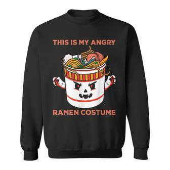Halloween Angry Ramen Noodles Japanese Kawaii Scary Anime Sweatshirt | Mazezy