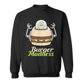 Halloween Burger Madness Spooky Scary Monster Graphic Sweatshirt | Mazezy