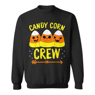 Halloween Candy Corn Squad Team Candy Corn Crew Halloween Sweatshirt | Mazezy