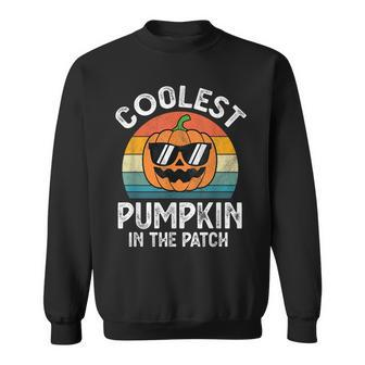 Halloween Coolest Pumpkin In The Patch For Boys Girls Pumpkin Funny Gifts Sweatshirt | Mazezy