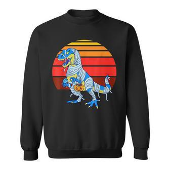 Halloween Dinosaur Retro Vintage T Rex Boys Girls Kids Dinosaur Funny Gifts Sweatshirt | Mazezy
