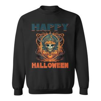 Halloween Pumpkin Jack O Lantern Scary Sweatshirt - Seseable