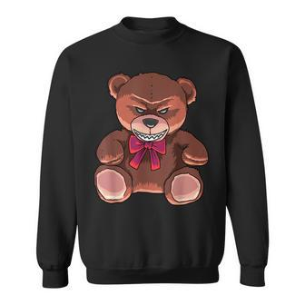 Halloween Teddy Scary Teddy Bear Vintage Retro Sweatshirt | Mazezy