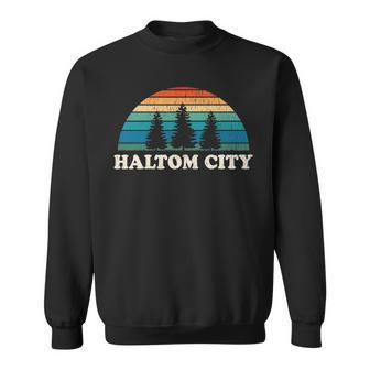 Haltom City Tx 70S Retro Throwback Sweatshirt | Mazezy