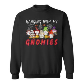 Hanging With My Gnomies Christmas Costume Halloween Gnomes Sweatshirt - Seseable