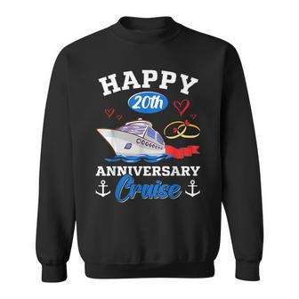 Happy 20Th Anniversary Cruise Funny Wedding Anniversary Sweatshirt - Seseable