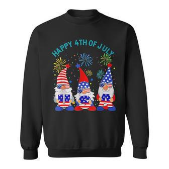 Happy 4Th Of July Gnome American Us Flag 4Th Of July Sweatshirt | Mazezy