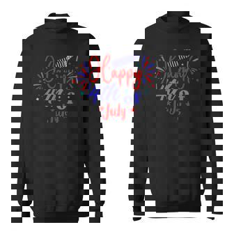 Happy 4Th Of July Us Flag American Patriotic Fireworks Patriotic Funny Gifts Sweatshirt | Mazezy