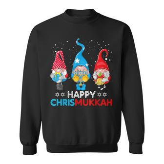 Happy Chrismukkah Gnomes Christmas Hanukkah Jewish Holiday Sweatshirt - Monsterry