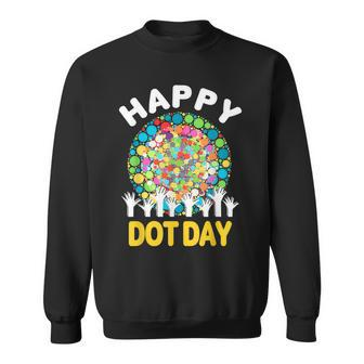 Happy Dot Day 2023 Colorful Dot Hand International Dot Day Sweatshirt | Mazezy
