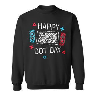 Happy Dot Day Gamers Boy Game Controller Colourful Polka Dot Sweatshirt | Mazezy