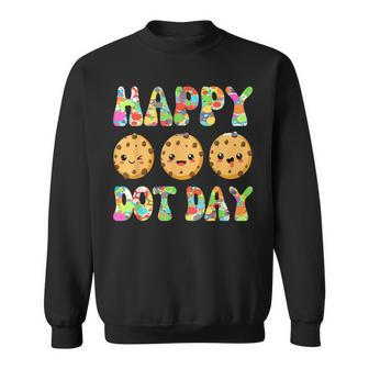 Happy Dot Day Internation Dot Day Cute Colorful Dot Cookies Sweatshirt | Mazezy