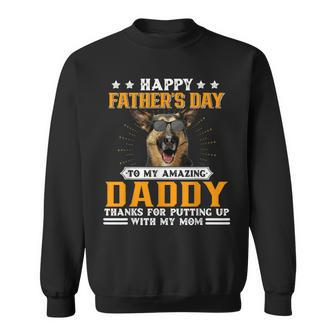 Happy Fathers Day German Shepherd Dog Dad Gifts For Men Sweatshirt | Mazezy