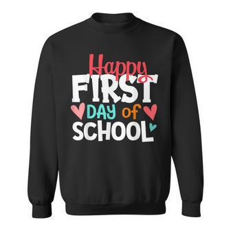 Happy First Day Of School Welcome Back To School Students Sweatshirt - Seseable