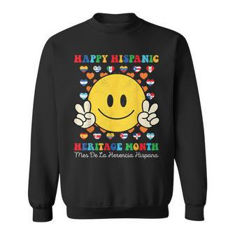 Happy First Day Of Hispanic Heritage Month Countries Flags Sweatshirt - Monsterry DE