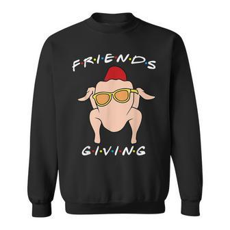 Happy Friendsgiving Thanksgiving Turkey Friends Sweatshirt - Seseable