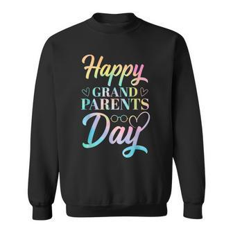 Happy Grandparents Day Tie Dye Sweatshirt - Monsterry