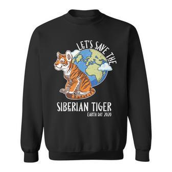 Happy Green Earth Day Let's Save The Siberian Tiger Sweatshirt | Mazezy