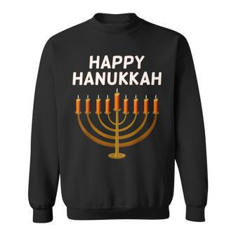 Happy Hanukkah Ugly Christmas Sweater Sweatshirt - Monsterry