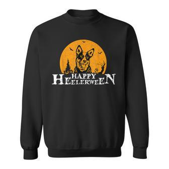 Happy Heelerween Blue Heeler Halloween Costume Heeler Dog Sweatshirt - Thegiftio UK