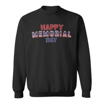 Happy Memorial Day American Cool Memorial Day Sweatshirt | Mazezy